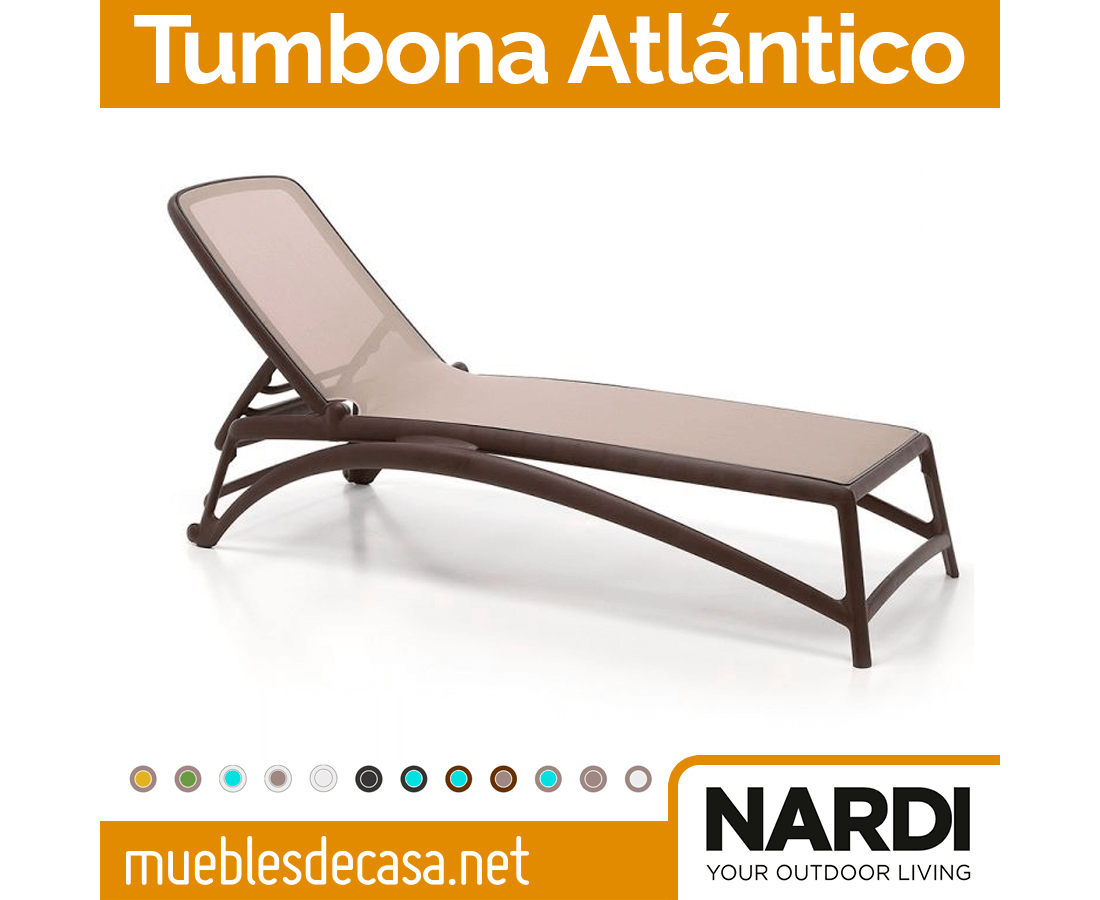 Tumbona reclinable y ruedas  Atlantico Nardi